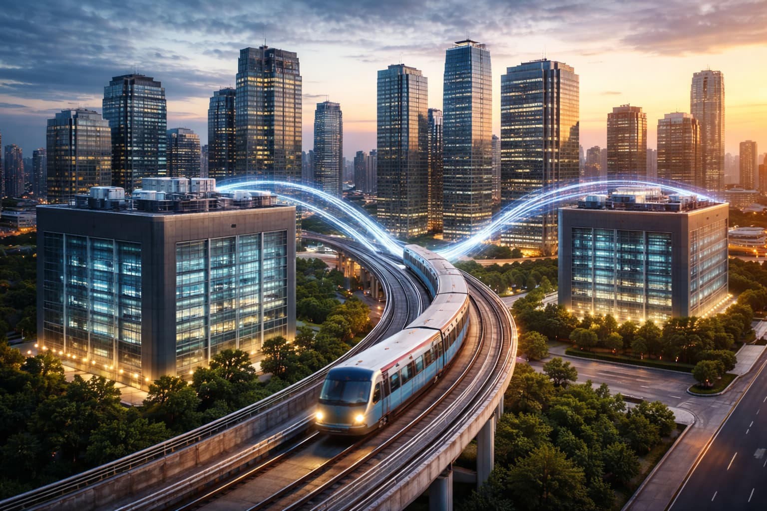 MPLS VPN secure network topology connecting enterprise branch offices and data centers